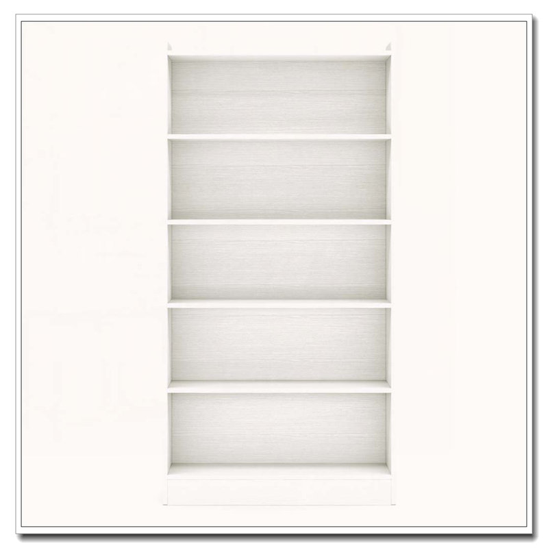 6-Tier  Library Bookshelf With Storage For Living Room, Office, Bedroom, (6 Shelves) 70.87"H x 35.43"W x 11.81"D, White