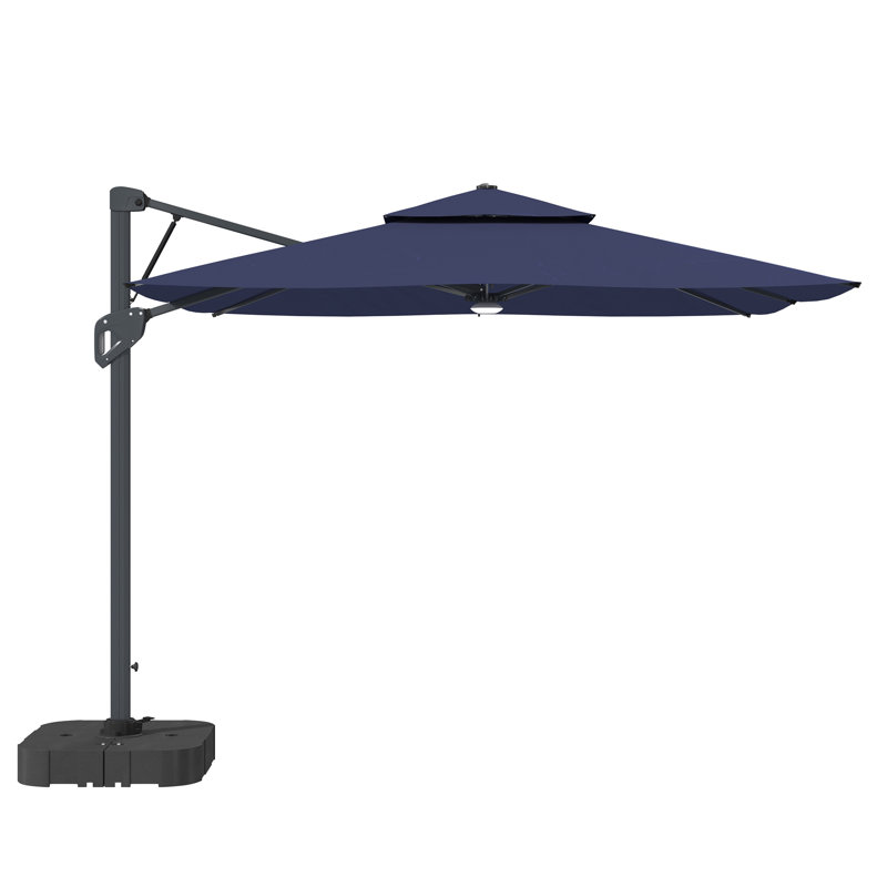 Parasol en porte-à-faux Kimberlee, Bleu marine