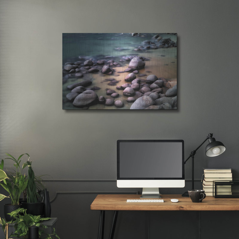 «Rocky Beach» par Dennis Frates, H 24 po x l 36 po