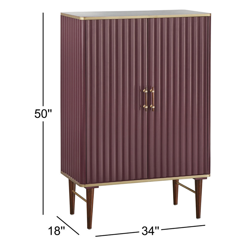 Callington 2 - Door Accent Cabinet, Wine