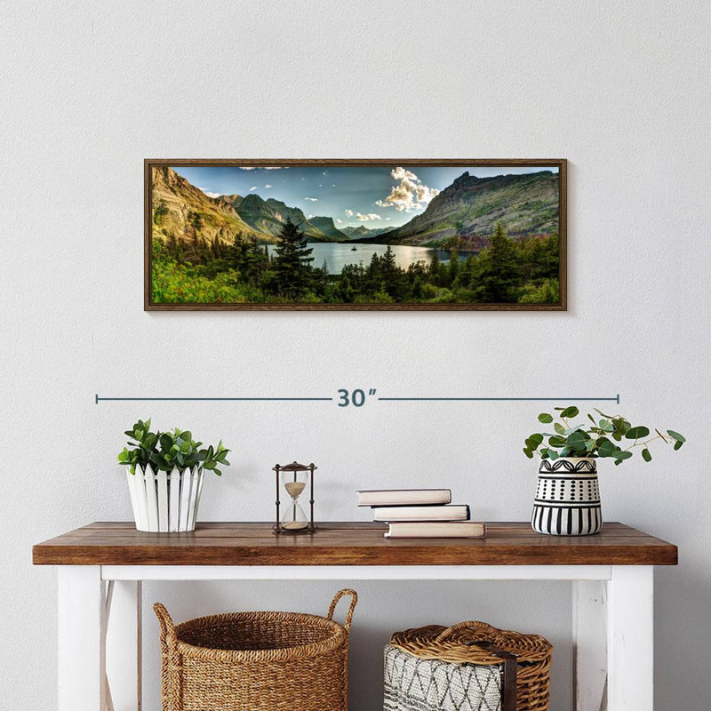 Montana, Montana, 25" X 9", Cadre flottant noyer