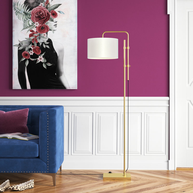Barner 62'' Gold Arched Floor Lamp