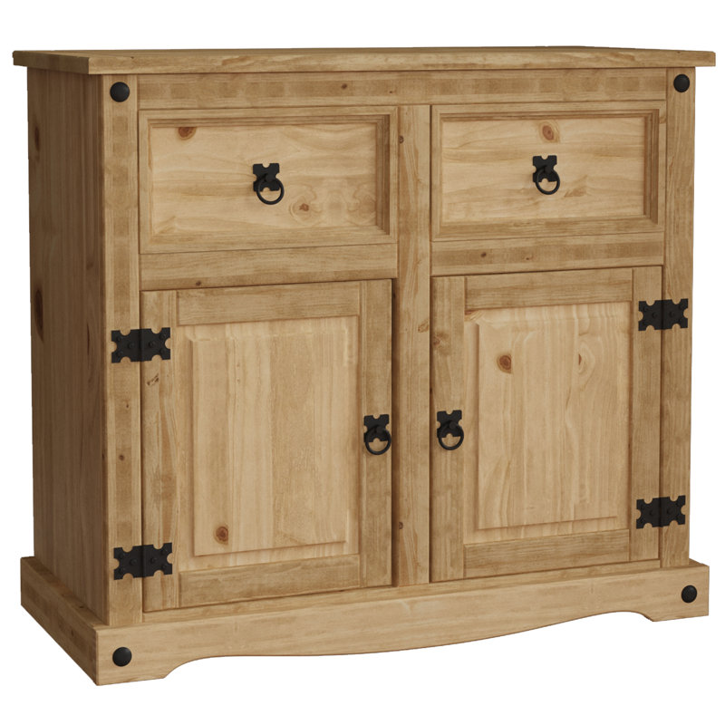 Doe 86cm Sideboard, Natural , 76cm H x 87cm W x 40cm D