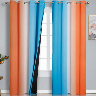 Rideaux pour salon Rideaux obscurcissant dégradés pour chambre à coucher