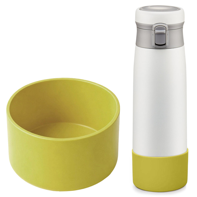 Couvercle de bouteille d'eau isotherme de 7,5 cm de diamètre et couvercle de protection en silicone, A