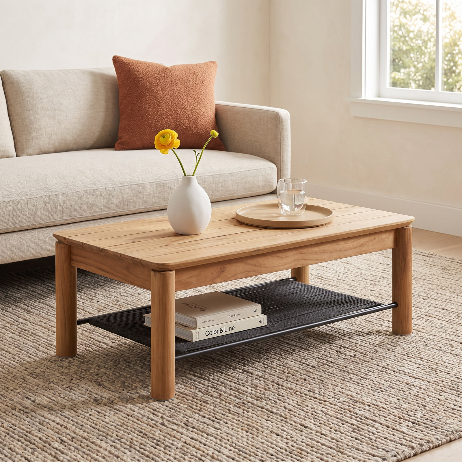 Haven Solid Wood Single Coffee Table