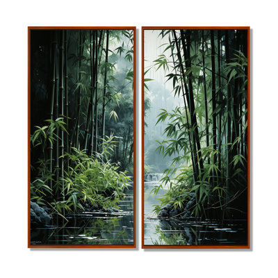 «Japon Art Bamboo Forest», reproduction d'art sur toile