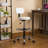 Ardjan Elevate Your Workspace with Rolling stool for office, Adjustable Drafting Stool with Footrest, Office Stool Adjustable Height-589348229