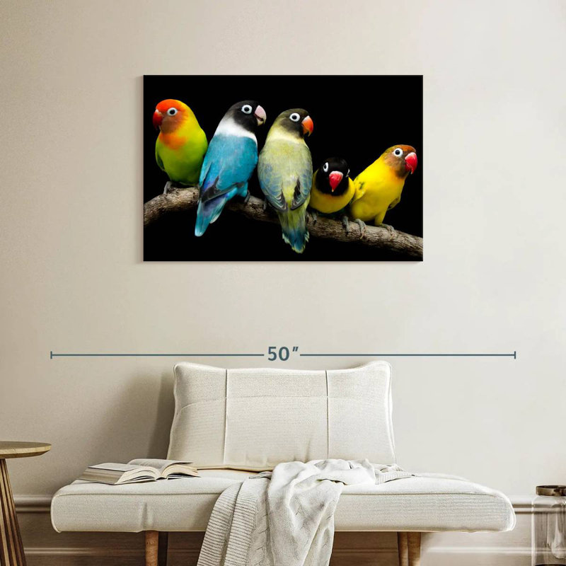 Brampt Five Lovebird Pets, 24" H x 36" W