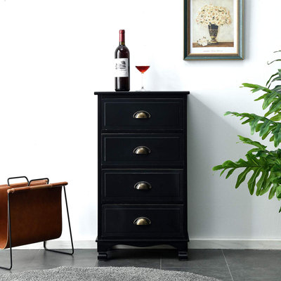 Stockport Solid Wood 45cm W 4 - Drawer Chest of Drawers