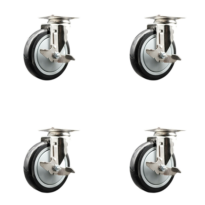Polyurethane Swivel Top Plate Caster
