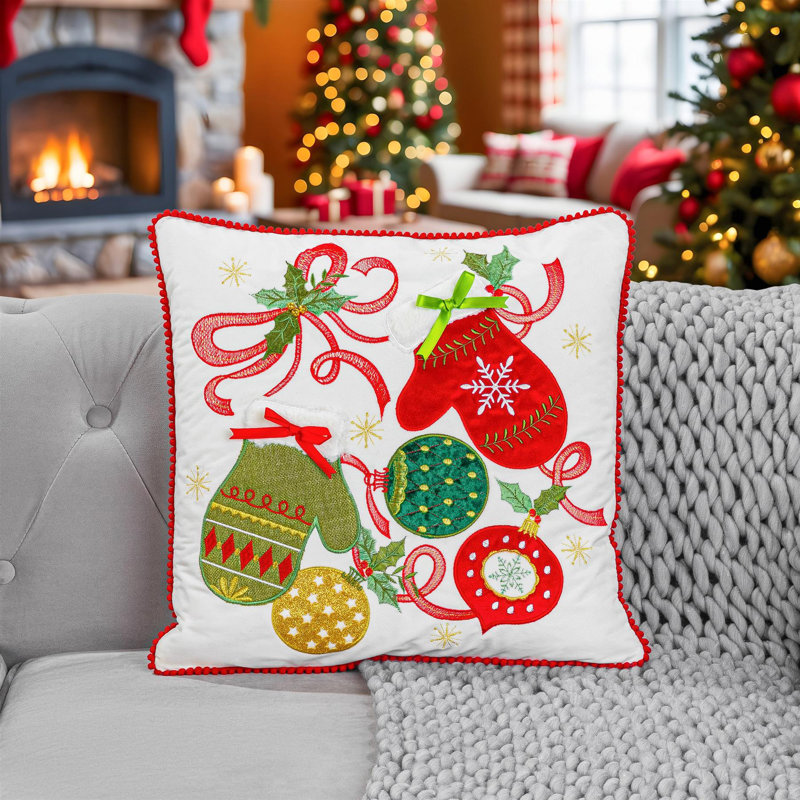 Cream Square Throw Cushion