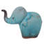 Figurine Rami Turquoise Elephant Child Celadon