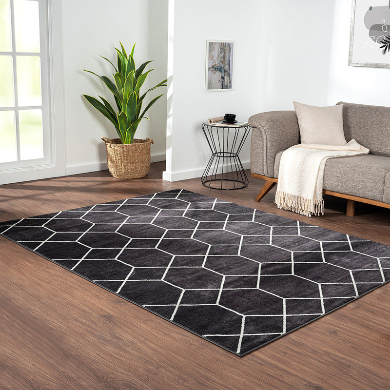Tapis tissé rétro pour le salon