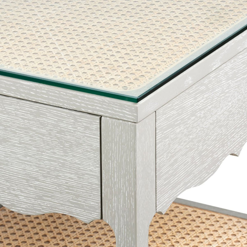 Arianna Writing Desk, Soft Gray