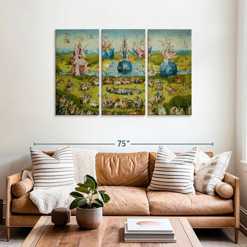 Leisha Le jardin des délices terrestres IV, H 36 po x l 57 po