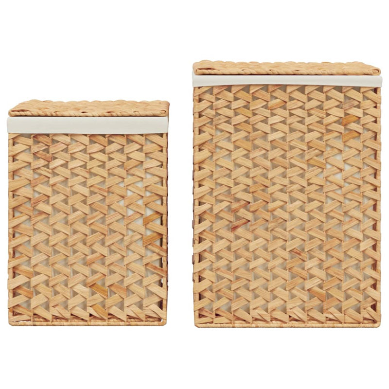 Amabelle Laundry Hamper and Waste Basket Set