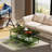 Acrylic Coffee Table, 2-Tier Living Room Table With Storage, Center Table Mid-Modern Century For Living Room(Green, 37.8“×23.6“×15.7”)-2142190221