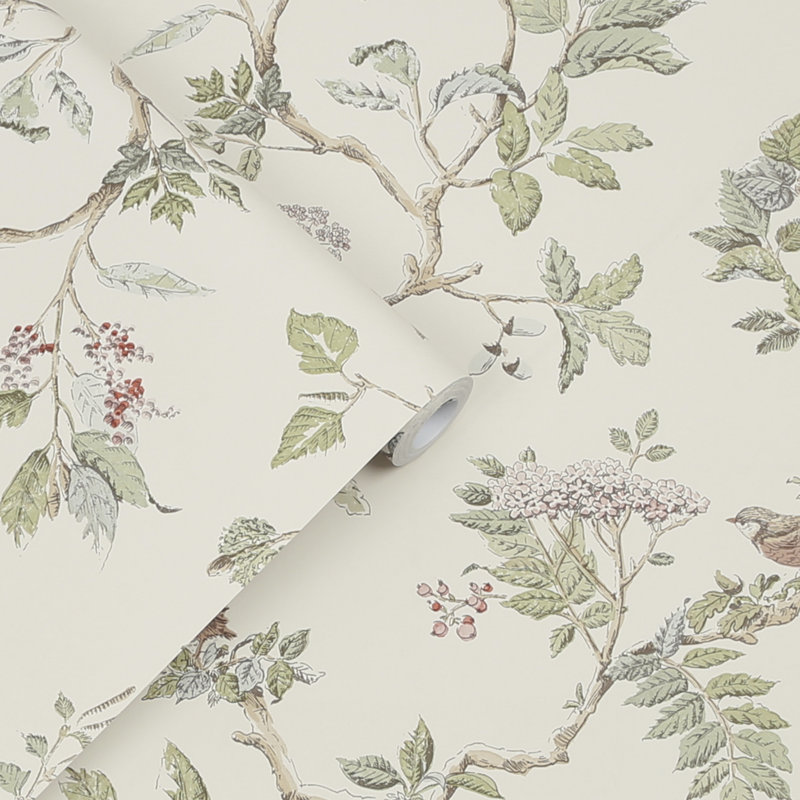 Rouleau de papier peint Laura Ashley Elderwood, Naturel