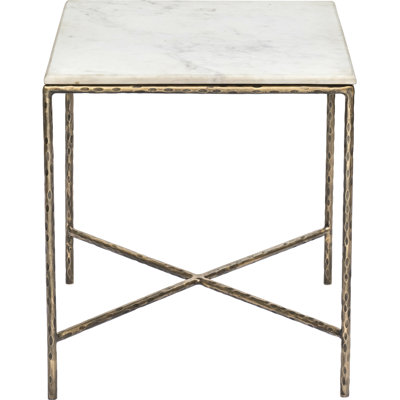 Valen Marble And Iron End Table