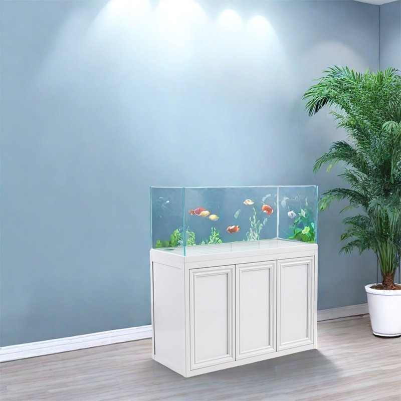 Modern White Rectangular Eco Aquarium Tank