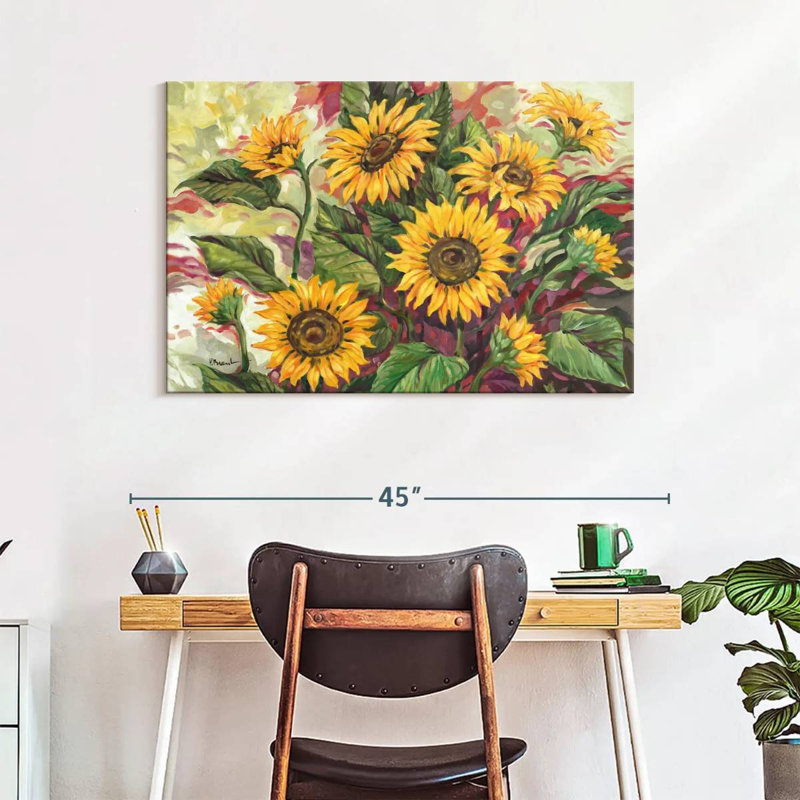 Harnek tournesols flamboyants, H 26 po x l 39 po