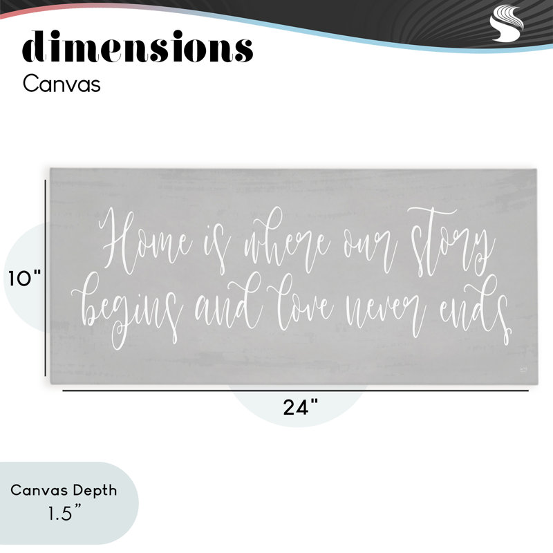 «Love Never Ends Sentiment», conception par Lux + Me Designs, H 10 po x l 24 po