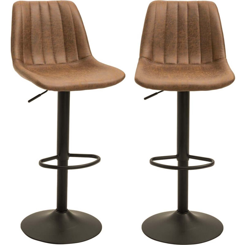 Conary Swivel Adjustable Height Counter Stool with Metal Frame