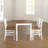 Yedinak 4 - Person Pine Solid Wood Top Four Leg Base Dining Set-31295918
