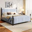 Lit tapissier pour chambre à coucher-402197763