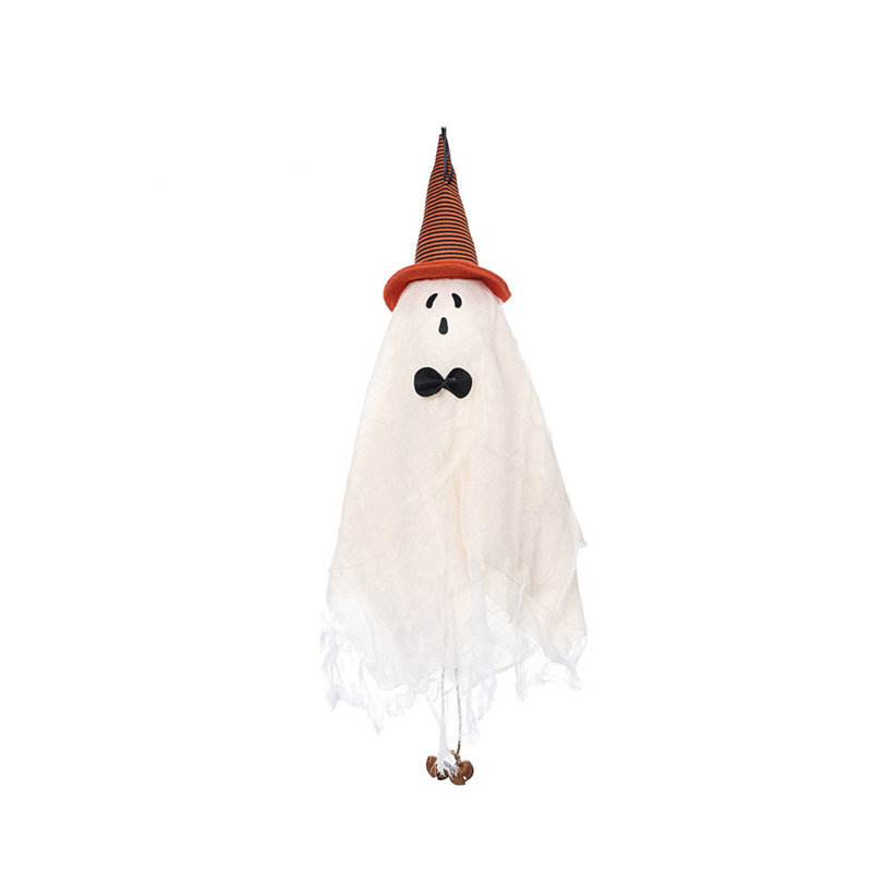 Pendentif fantôme en tissu avec pampille de magicien, pieds suspendus, fantôme, portes d'Halloween, portes, branches, doux décoratifs