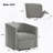 Power Lift Recliner Barrel Shape Recliner Chair Lift Assist Reclining Chair Electric Lift Chair With Footrest And Side Pocket For Seniors, Grey-1869806249