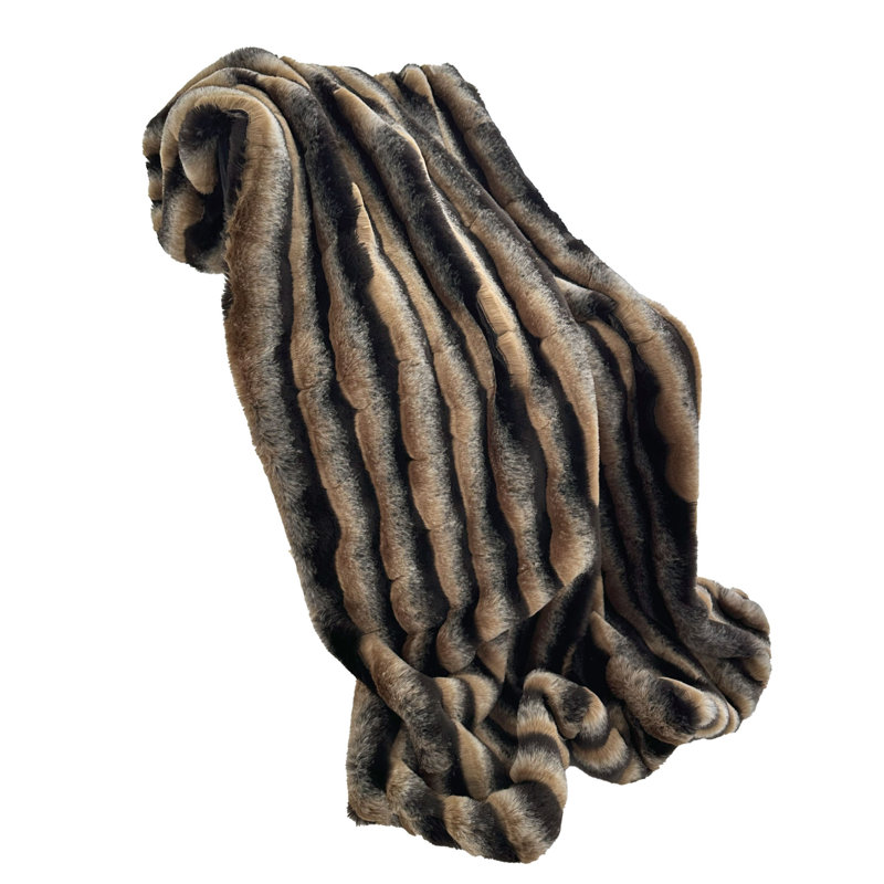 Knitted Throw Blanket, 60" W x 90" L, Throw