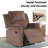 Nikodemos 34.8" Wide Contemporary Breathable Skin Friendly Microfiber Fabric Soft Padded Manual Recliner Chair-1991170565