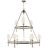Chapman & Myers Classic Two-Tier Ring Chandelier