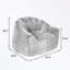 Chaise d'appoint avec accoudoirs et coussin moelleux-688364967