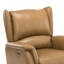 Fauteuil inclinable électrique en cuir véritable de 33,75 po de large Domingo