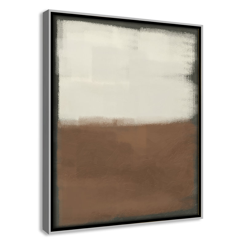 Coronado Alabaster Burst 2 - reproduction sur toile avec cadre flottant, Argent argent, H 11,5 po x l 9,5 po x P 2 po