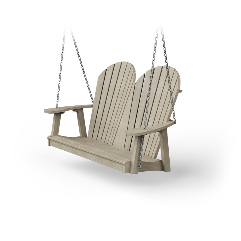 Balancelle de véranda en poly Adirondack Wisby, Bouleau