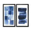 Indigo horizon - paysage abstrait minimaliste, art mural 2 pièces-1071657730-1071657734