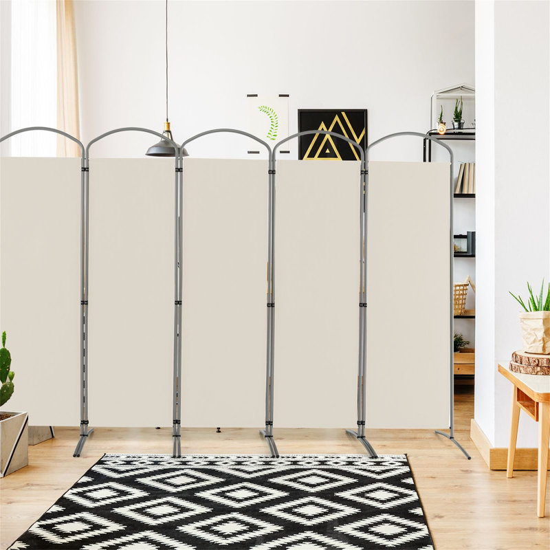 331cm W x 188cm H 6 - Panel Metal Folding Room Divider
