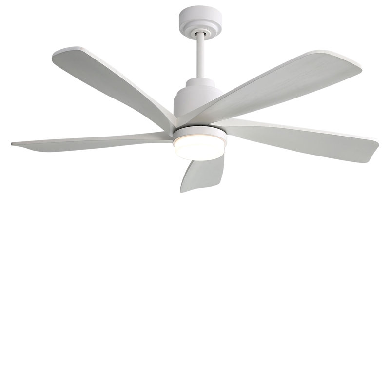 52'' Ceiling Fan with LED Lights, White