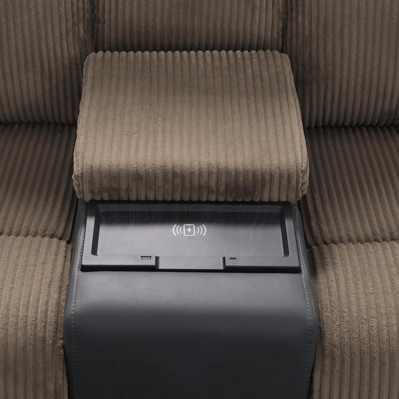 Ensemble de canapé de salon inclinable électrique 2 pièces en similicuir de qualité supérieure