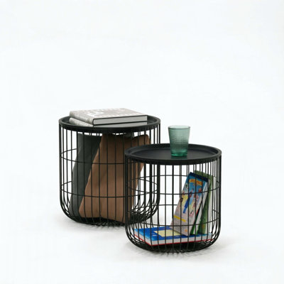 Modern Wire Frame Accent Tables Set