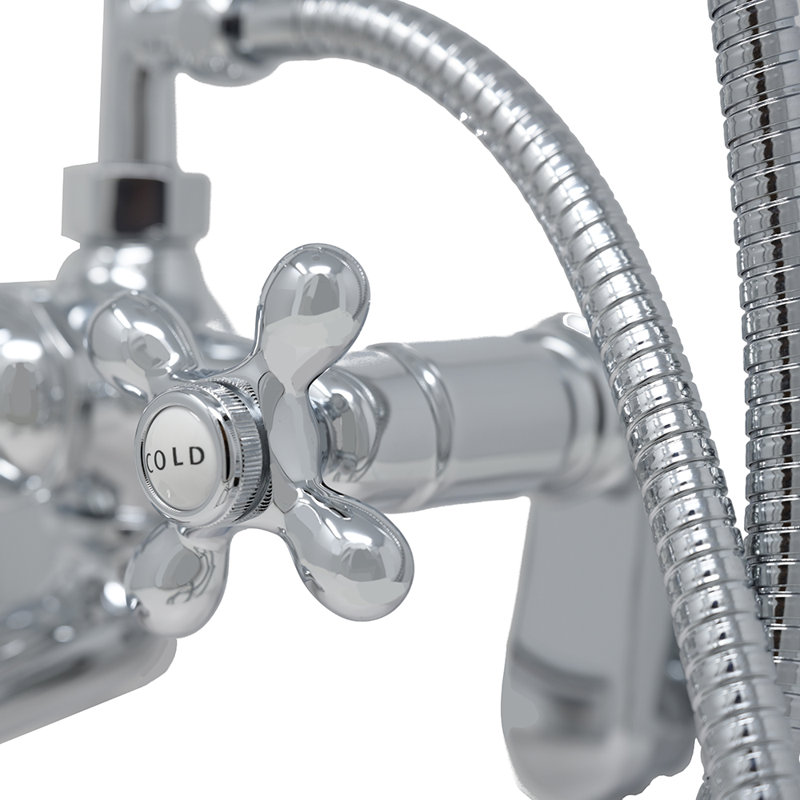 Ensemble de robinet de téléphone Thames par Strom Living, Chrome