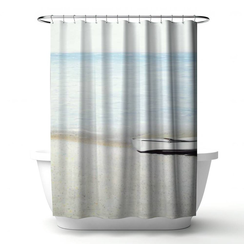 Shower Curtain CO156 – Polyester Shower Curtain, Dye Sublimation Print, 71" W × 74" L