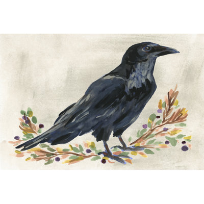 Taviana Harvest Raven I by June Erica Vess - Wrapped Canvas Print