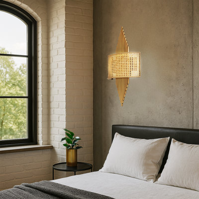 Battery Operated Metal Body Fabric Cap 4500K LED Flush Mount Wall Sconce