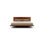 Lit plateforme tapissier en bois massif Moduluxe