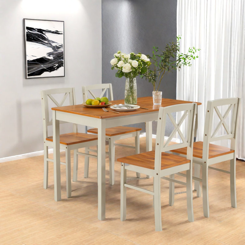 Ensembles de table de salle à manger en bois massif peu encombrants pour petits espaces